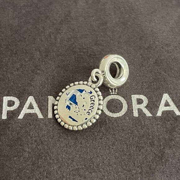 Pandora Greece Map Exclusive Charm Pendant - Picture 3 of 4